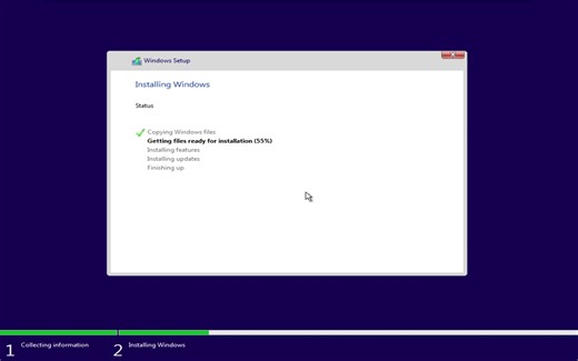Windows 10 Home Single Language Version 1703 英文版 x64 -安装