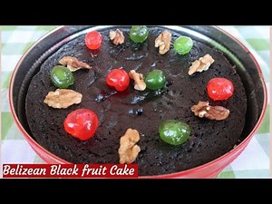 How To Make Belizean Black Fruit Cake | Aunt Grace Recipe