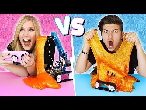 PRESTON vs BRIANNA Mystery Slime Challenge!