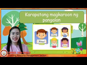 3rd Quarter(ESP) Melc 1 Pagkilala sa mga Karapatang Tinatamasa ng mga Bata