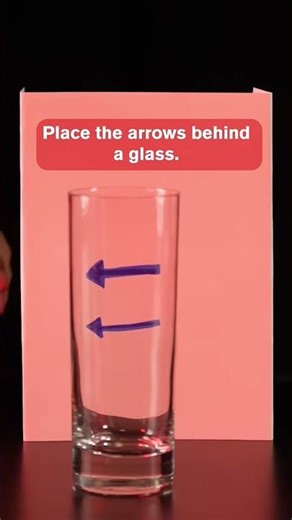 Revers reality with refraction in easy science experiment ➡️