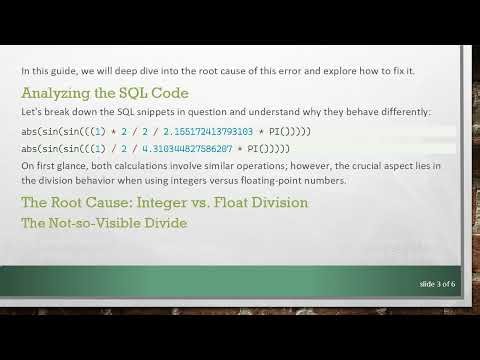 Understanding the division by zero Error in PostgreSQL SQL Calculations