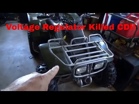 Kawasaki Lakota 300, Bad Voltage Regulator Cooked the CDI Box!