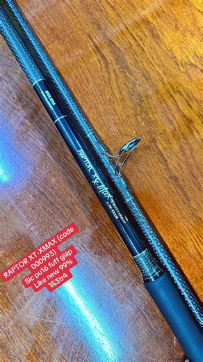 💸 3.400.000₫ RAPTOR XT-XMAX ( code 000993 ) Khoen SIC pu16 , cán và chân khoen ốp carbon Dài 3m2 , ngọn 4li pass fuji tem vàng có khoá phụ , tải tiêu chuẩn trên 1,5kg Hiện trạng : đẹp lướt 99% , siu bán tải. #thanhtrifising #candung #caucagiaitri #cauca #trabiz