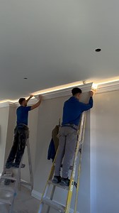 6.4K views · 1.3K reactions | Brightening up this living space  Once again the lads back at it suppling and installing Large Regency coving with LED lights 朗 For any enquires please visit our website www.classicplastermoulds.co.uk  #ledlights #coving #plaster #handmade #livingroomdesign | Classic Plaster Moulds | Facebook
