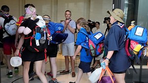 UK scouts begin arriving in Seoul after being evacuated from world jamboree