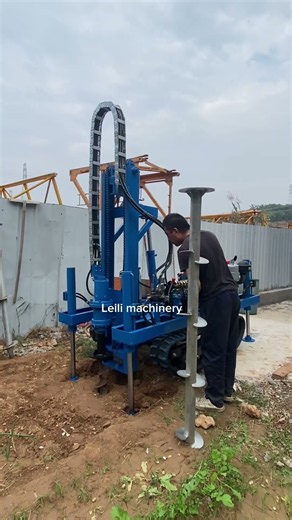 A powerful tool for mountain solar power construction!Flexible mobility ，highly efficient drilling