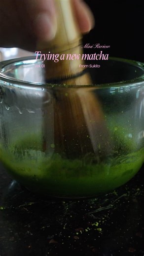Trying a new matcha from Sukito