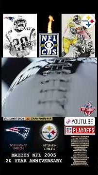 Madden NFL 2005 - Patriots vs. Steelers | 2004 AFC Championship