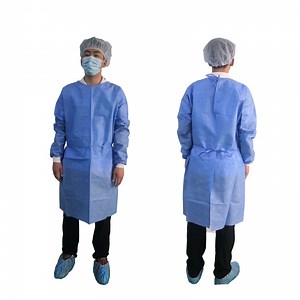[Hot Item] Guardwear OEM ODM Sterile Reinforced Surgical Gown Isolation Coverall Disposable Gowns Medical SMS Isolation Gown Level 2