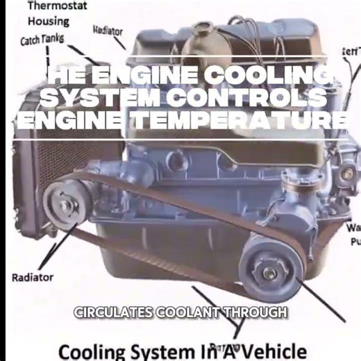 the engine cooling system controls engine temperature