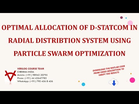 DOWNLOAD THE MATLAB CODE FOR OPTIMAL ALLOCATION OF D-STATCOM IN RDS USING PSO