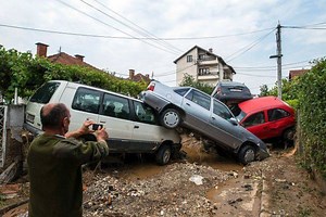 Fierce storms packing strong winds and torrential rains have killed at least 20 people in Macedonia after landslides were triggered during the natural disaster. Read more here: http://ab.co/2aF1saj | ABC News