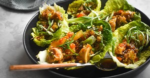 Vegetarian Lettuce Wraps with Quinoa - Slender Kitchen
