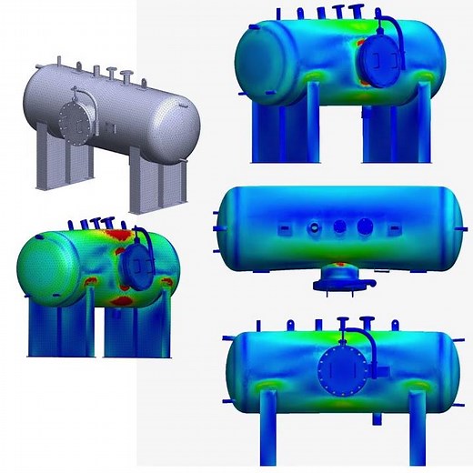 FEA Simulation - Pressure Vessel EQUIPMENTS