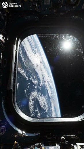 A Quiet Moment in Orbit 🌍 | View from a Satellite Window
