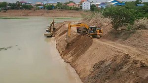 2.2K views · 39 reactions | LiuGong Loading & Truck Construction Of Canals Prek Ho Bridge - Engineering Machinery | Review Lifestyle | Facebook