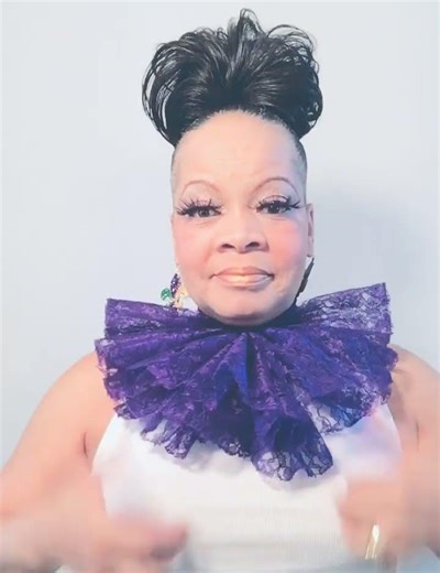 Scarf Art- Scarf Tying for Mardi Gras #mardigras #fattuesday #short #shorts #purple #scarf #kingcake