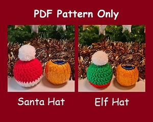 Crochet Pattern / Festive Terry's Chocolate Orange Covers / Instant PDF Download