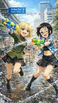 Katyusha vs Katyusha Girls Und Panzer : Happy Tai Khamti's Sangken, Songkran Festival
