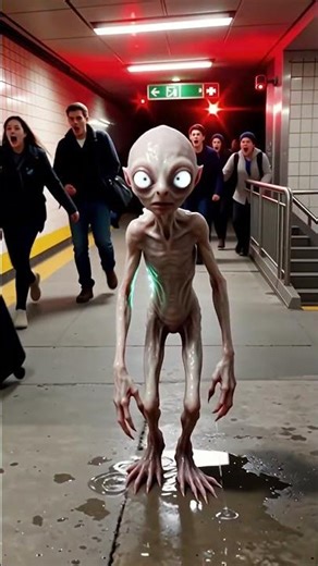 shocking creature encounter at subway station