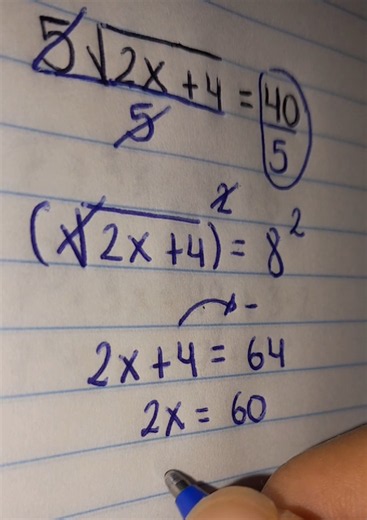 Equação Irracional, Equação com raiz, achar o valor de x. #equation #mathtrick #fyp #matematicabasica