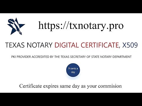 How to Digitally Sign Texas State Notary PDF from a file digital certificate.