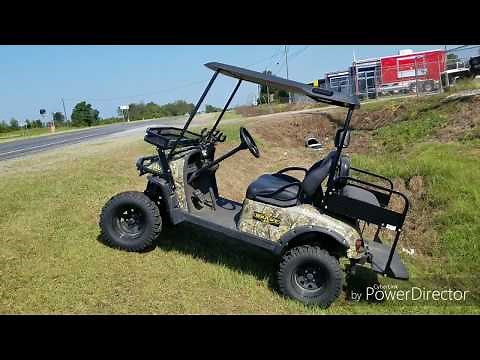 Beast 48 golf cart HD model electric hunting buddy offload sxs golfcart demo and review utv