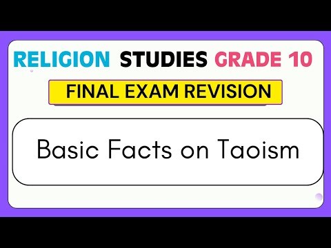 Religion Studies Grade 10 Study Guide | Q&A Facts on Taoism EXPLAINED!