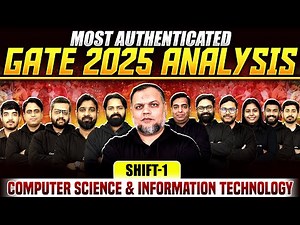 Most Authenticated GATE 2025 Exam Analysis | CS & IT | Key Insights Revealed