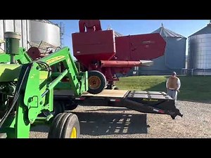 John Deere 42 Combine and IH 82 Combine