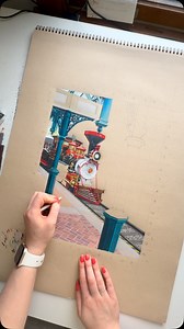 13K views · 910 reactions | In progress of my drawing There is something so special about classic train locomotives殺 They remind me of my Dad, adventure, and childhood✨ I’m excited to finish this drawing and I can’t wait to share it with you I use @prismacolor premier soft core colored pencils and @strathmoreart toned tan paper. All purchased at @blickartmaterials | Deely Drawings | Facebook