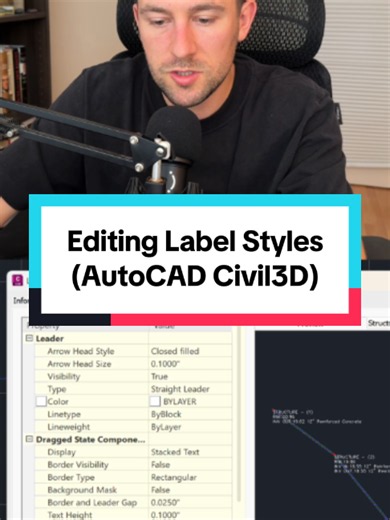 How to edit label styles in AutoCAD Civil3D profiles #civilengineering #engineeringstudent #stem #autocad #autocad3d #landdevelopment