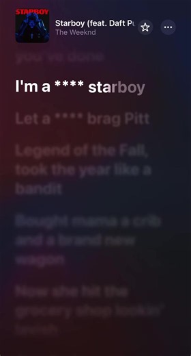 Starboy 🎧 #fyp #lyrics #song #starboy #theweeknd
