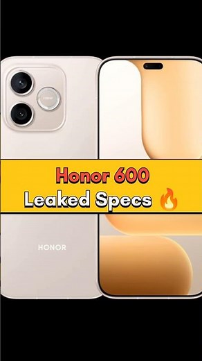 Honor 600 Smart 5G Leaked Specifications 🔥 #honor600 #newlaunch