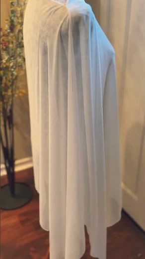 Asymmetry Poncho – Modern Bridal Statement Layer for her reception look