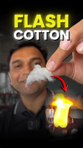 Cotton ya Bomb? 😳 | Nitrocellulose Explained #chemistry#GunCotton#FlashCotton#ScienceShorts