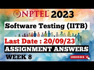 NPTEL Week 8 Software Testing IITB Assignment Answers | Jul-Dec 2023