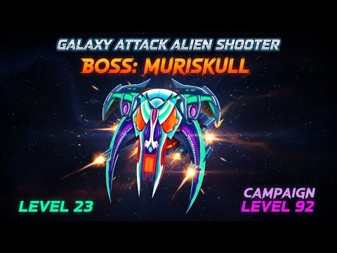 Level 92 BOSS 23 Muriskull #galaxyattackalienshooter #alienshooter