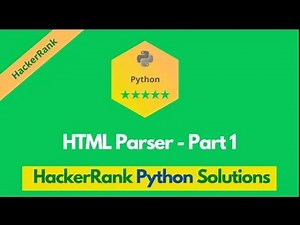 HackerRank HTML Parser - Part 1 problem solution in Python | Python solutions | Programmingoneonone