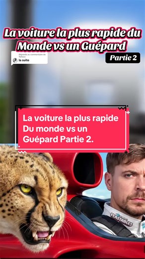 La voiture la plus rapide du monde contre un Guépard - Partie 2