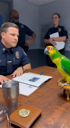 Cop Lost It After Parrot Said THIS 😂🦜 | #shorts #ytshorts #roast #viral