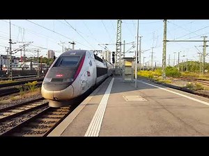 International TGV in Stuttgart Hbf: TGV9570 Paris Est