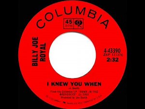 1965 HITS ARCHIVE: I Knew You When - Billy Joe Royal