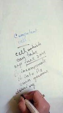what is competent cell? #genetics #transformation #mysteryofmicrobes