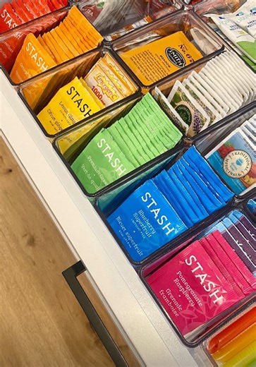 9.1K views · 119 reactions | The Orderly Space is spilling the tea on this drawer solution!  The Home Edit by iDesign Bin Organizers is perfectly sized for all your tea drawer needs. SHOP: https://container.store/3t3e7vK at #TheContainerStore | The Container Store | Facebook
