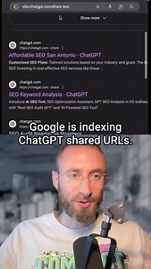 43K views · 824 reactions | Google is indexing ChatGPT shared URLs....