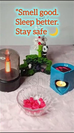 Auto cut-off aroma diffuser = stress-free sleep 😌✨”#stressfreenights #aromadiffuser