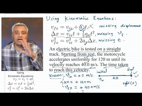 The Basic Physics Skills(4) | Using Kinematic Equations to solve problems.