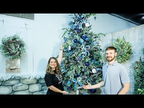 Decorating in Blues and Silvers for Christmas 2021 with David Christopher's (2021)